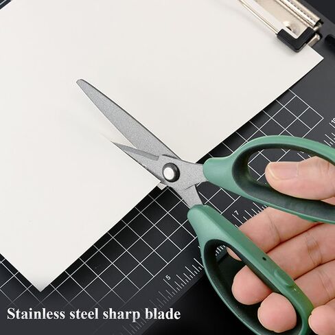 Scissors Multipurpose Craft Scissors Bulk 3-Pack, Sharp Blade Shears, Easy Grip Handles, 6.3" Stainless Steel Shaft Scissors for Office Home School Classroom Kid Sewing Fabric Craft Supplies (Black) in Saudi Arabia