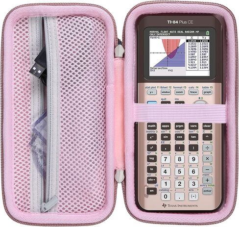 حقيبة سفر صلبة بديلة من Khanka لجهاز Texas Instruments TI-83 Plus/TI-84 Plus/TI-84 Plus CE لآلة حاسبة الرسوم البيانية الملونة، حافظة فقط (Iris بلا حدود) in Saudi Arabia