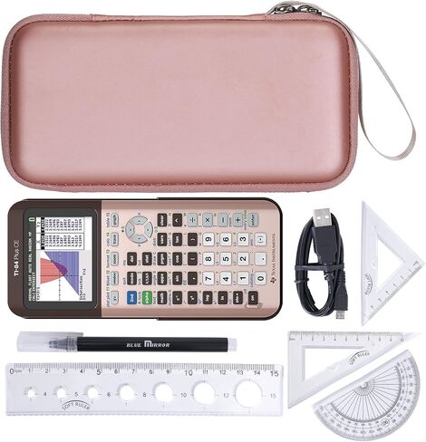 حقيبة سفر صلبة بديلة من Khanka لجهاز Texas Instruments TI-83 Plus/TI-84 Plus/TI-84 Plus CE لآلة حاسبة الرسوم البيانية الملونة، حافظة فقط (Iris بلا حدود) in Saudi Arabia
