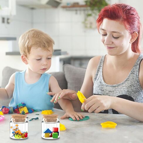 24 عبوة من الزجاجات سعة 1.7 أونصة مع سدادات الفلين، زجاجات زجاجية صغيرة بحجم 30 مل لتفضلات الزفاف، والحرف اليدوية، وديكورات المنزل، وتفضلات الحفلات in Kuwait