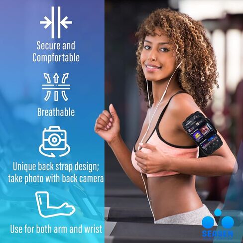 Running Phone Holder - Phone Armband for iPhone - Cell Phone Holder for Exercise & Walking in Saudi Arabia