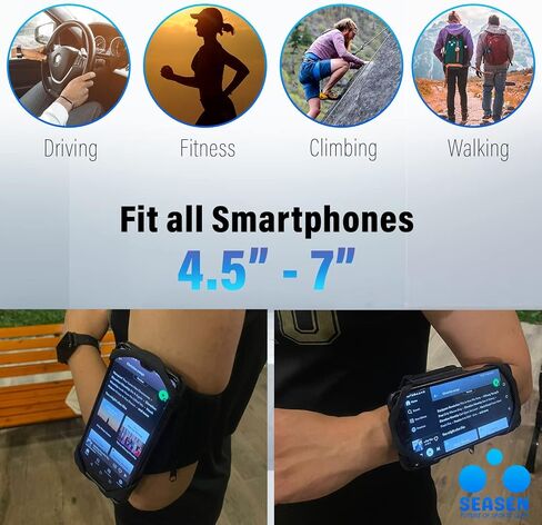 Running Phone Holder - Phone Armband for iPhone - Cell Phone Holder for Exercise & Walking in Saudi Arabia