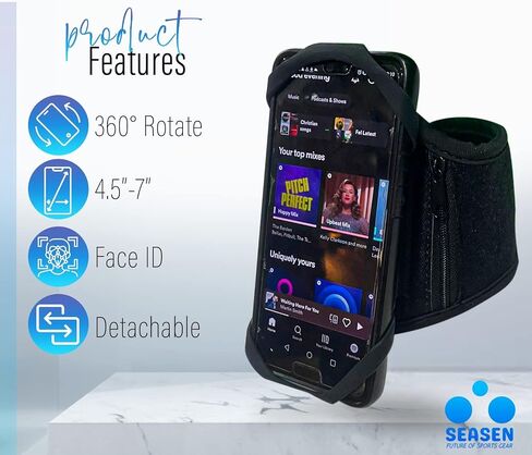 Running Phone Holder - Phone Armband for iPhone - Cell Phone Holder for Exercise & Walking in Saudi Arabia