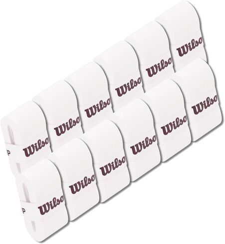 WILSON Pro Overgrip Comfort 12 Tennis Overgrip - White - repacked Singles in Saudi Arabia