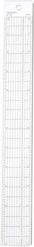Westcott Grid Ruler with Metal Cutting Edge, 1.5 x 12", Transparent (B-1M) in Saudi Arabia