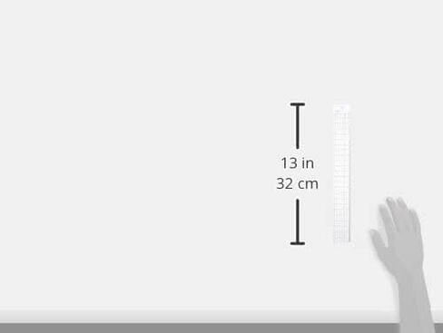 Westcott Grid Ruler with Metal Cutting Edge, 1.5 x 12", Transparent (B-1M) in Saudi Arabia