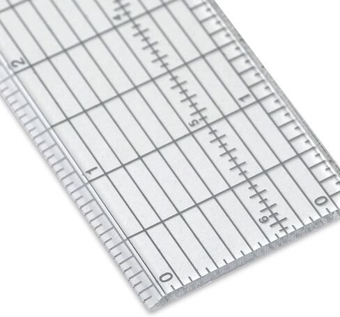 Westcott Grid Ruler with Metal Cutting Edge, 1.5 x 12", Transparent (B-1M) in Saudi Arabia