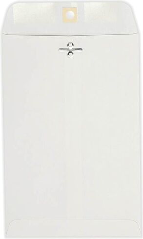 LUXPaper 6 x 9 Open End Envelopes | Clasp | Bright White | 28lb. Text | 50 Qty in Saudi Arabia