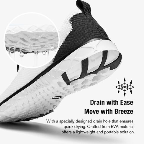 ALEADER Men's Stylish Water Shoes, Quick-Dry Xdrain Water Sneakers, Lightweight & Comfort Footed in Kuwait