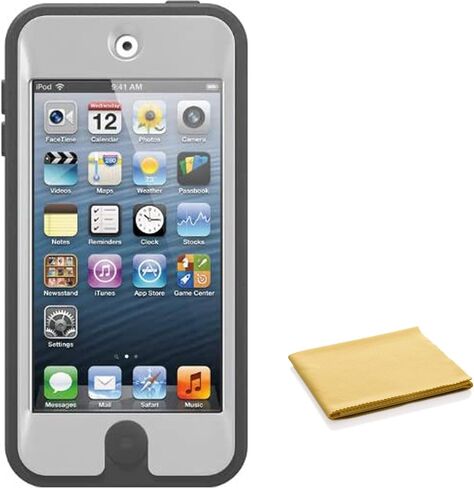 OTTERBOX Defender Series Case for iPod Touch 7th Generation - Compatible with 5th and 6th Gen - Includes Cleaning Cloth - Bulk Packaging - Coal (Black) in Saudi Arabia