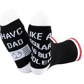 ZJXHPO Hvac Dad Crew Sock Hvac Technician Appreciation Gift Hvac Dad Like A Regular Dad But Cooler Sock Hvac Fathers Day Gift