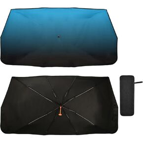 Red Black Car Sun Shade Windshield Car Umbrella Foldable Uv Ray Reflector Front Window Sun Shade Visor Shield Cover