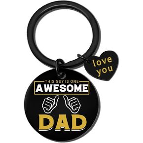 Fathers Day Funny Gifts For Dad Unique Dad Keychain Gifts For Father Stepfather Papa From Son Daughter Cool Awesome Dad Keyring Present For Men Him Unique Dad Birthday Christmas Gifts