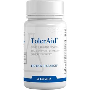 Biotics Research TolerAid – Designed and Clinically Tested by Dr. Mark Force. Supports Healthy Functioning of Liver Detoxification Pathways, Urea Cycle, Methylation. Vitamin E, Riboflavin 60 Caps