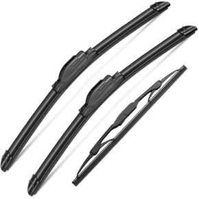 3 Wipers Set for Ford Escape Mercury Mariner 2005-2007, Windshield Wiper Blades Original Equipment Replacement Front and Rear- 20"/18"/10T" (Pack of 3) J- HOOK