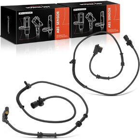 A-Premium ABS Wheel Speed Sensor Compatible with Jeep Models - WJ Grand Cherokee 1999-2004, Sport Utility - Front Driver and Passenger Side, 2-PC Set, Replace# 56041316AA, 56041317AB
