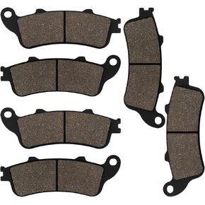 VTX1800 Front and Rear Brake Pads Compatible with Honda VTX1800 2002-2013 / GL1800 Goldwing 1800 / Interceptor 800 / CBR1100XX Blackbird/ ST1100 / VTX1800R VTX1800C VTX1800F