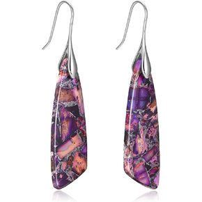MJartoria Stone Earrings for Women Trendy Vintage Dangle Earrings Drop Earrings Statement Earrings Jewelry Gifts
