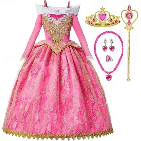 TYHTYM Princess Costumes Little Girls Dress Up Cosplay Fancy Halloween Christmas Party 2-13T