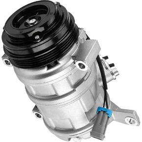 A/C Compressor with Clutch Compatible with Chevrolet Silverado GMC Sierra Cadillac, Replace OE Number CO29002C, 78362, 78377, 10366545, 15036042, 15068853, 15081860, 15100337, 15106396