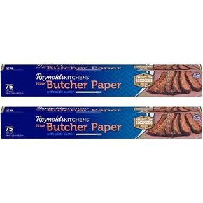 Reynolds Kitchens Butcher Paper for Smoking Meat with Slide Cutter, Pink (75 Sq Ft (Pack of 4))