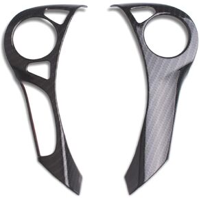 Carbon Fiber Style Steering Wheel Trim Cover Frame ABS Decal Interior Moulding Accessories Fit For 9th Gen Accord 2013 2014 2015 2016 2017