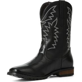 SaraIris Mens Brown Cowboy Boots Western Boots Working Boots Round Toe Boots Pull On Boots Cowgirl Boots for Women