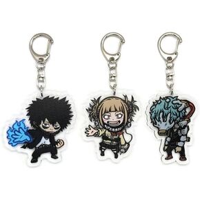 EBTY DREAMS Inc. - Set of 3 Hero Academia Acrylic Keychain Toga Himiko, Dabi, Tomura Shigaraki v3
