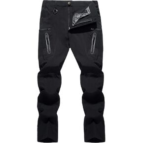TACVASEN Men's Tactical Pants, Water Resistant 8 Pockets Cargo Hiking Pants, Lightweight Work Pants for Men Construction