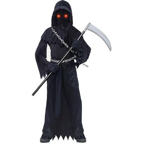 Grim Reaper Costume Kids Scary Halloween Costumes for Boys Girls