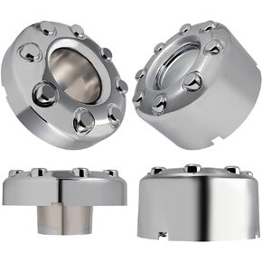 ECCPP 4PC Set 17 18 20 Wheels Chrome 4x4 Wheel Hub Center Cap for 2005-2017 for Ford F250 F350 OEM Replacement Durable - Modern & Stylish Auto Tire Replacement Exterior Caps