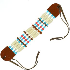 Skeleteen Native American Choker Necklace - Indian Costume Accessories Ethnic Beaded Jewelry