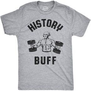 Mens History Buff Tshirt Funny George Washington 4th of July Tee