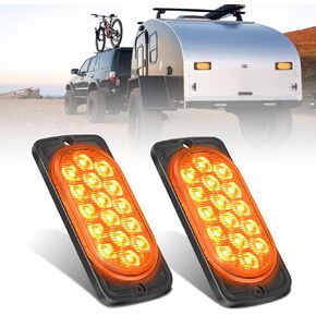 Nilight 7.5 بوصة الألومنيوم الإسكان الذيل ضوء 2 قطعة 36LED الأحمر تشغيل الفرامل بدوره إشارات علامة ضوء سطح جبل IP67 مقاوم للماء ل 10-30 فولت RV مقطورة تخييم شاحنة حافلة قارب