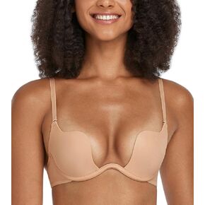 DotVol Women's Deep Plunge Cleavage Low Cut Underwire Convertible Push up Bra