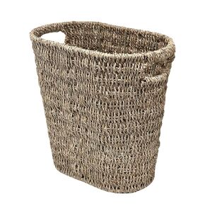 Wicker Trash Can,Watse Basket, Woven Bathroom Trash Can with Handles, Waste Paper Basket, Trash Cans for Bedroom,Decorative Boho Trash Can, 19 Liters/5 Gallons
