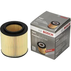 Bosch 3307 Premium Oil Filter With FILTECH Filtration Technology - Compatible With Select BMW 128, 135, 228, 235, 240, 320, 323, 325, 340, 428, 435, 440 (xDrive, M, i, L, X, Z)