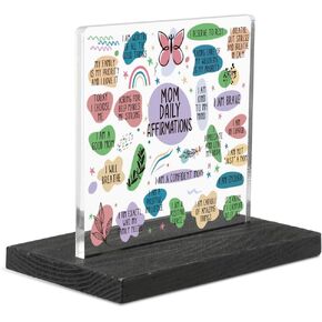 Mental Health Gift for Mom, Mother, Affirmations Gift for Mom, Mother, Mom Daily Reminders for Desk, Positive Desk Decor Gift for Mom, Mother,HTT126