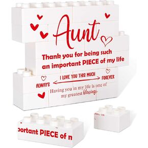 Aunt Gifts Building Block Puzzle Sign, Best Aunt Ever Gifts, Thank You Gifts for Aunt Birthday, Auntie Gift Ideas, Christmas Gifts for Gifts for New Aunt, Christmas Gifts for Aunt, Home Decorative