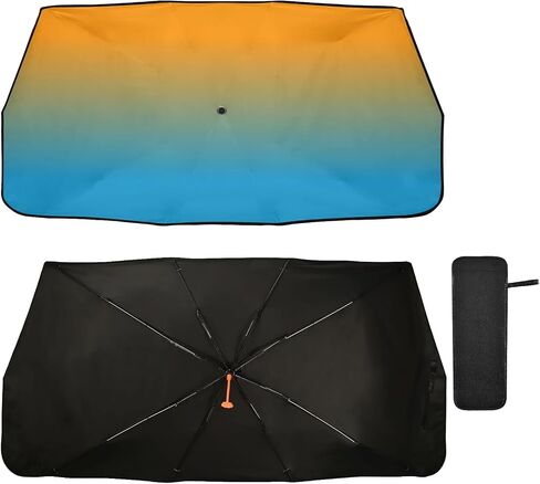 Red Black Car Sun Shade Windshield Car Umbrella Foldable Uv Ray Reflector Front Window Sun Shade Visor Shield Cover in Saudi Arabia