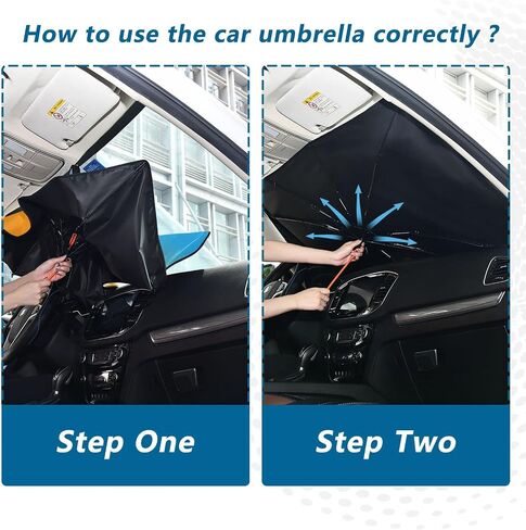 Red Black Car Sun Shade Windshield Car Umbrella Foldable Uv Ray Reflector Front Window Sun Shade Visor Shield Cover in Saudi Arabia