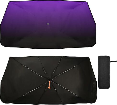 Red Black Car Sun Shade Windshield Car Umbrella Foldable Uv Ray Reflector Front Window Sun Shade Visor Shield Cover in Saudi Arabia