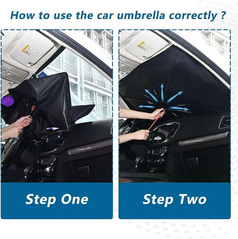 Red Black Car Sun Shade Windshield Car Umbrella Foldable Uv Ray Reflector Front Window Sun Shade Visor Shield Cover in Saudi Arabia
