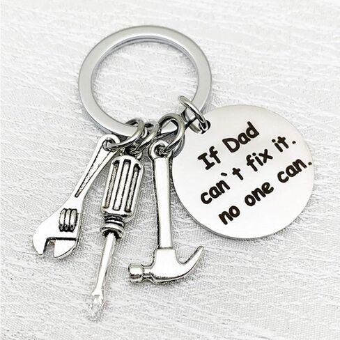 Dad Grandpa Keychain Dad Gifts From Son Daughter Father's Day Gift Christmas Birthday Gift Keyring for Dad in Saudi Arabia