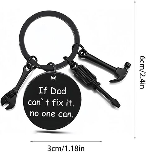 Dad Grandpa Keychain Dad Gifts From Son Daughter Father's Day Gift Christmas Birthday Gift Keyring for Dad in Saudi Arabia
