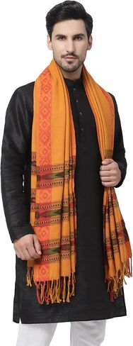 Weavers Villa Unisex Kullu Handloom Meditation Shawl, Wrap, Oversize Scarf, Stole in Saudi Arabia