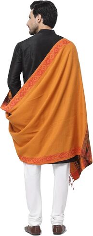 Weavers Villa Unisex Kullu Handloom Meditation Shawl, Wrap, Oversize Scarf, Stole in Saudi Arabia