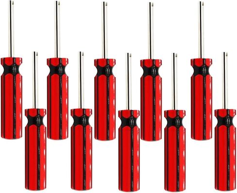 C-HORSE Valve Core Removal Tool, 10 Pack Screwdriver Valve Stem Core Remover for Automotive, Car, Motorcycle, Truck, and Bike Tire Repair, Universal Fit, Easy Grip Handle (10Pcs) in Saudi Arabia