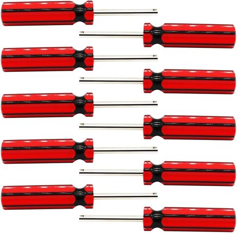 C-HORSE Valve Core Removal Tool, 10 Pack Screwdriver Valve Stem Core Remover for Automotive, Car, Motorcycle, Truck, and Bike Tire Repair, Universal Fit, Easy Grip Handle (10Pcs) in Saudi Arabia