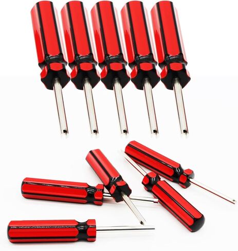 C-HORSE Valve Core Removal Tool, 10 Pack Screwdriver Valve Stem Core Remover for Automotive, Car, Motorcycle, Truck, and Bike Tire Repair, Universal Fit, Easy Grip Handle (10Pcs) in Saudi Arabia